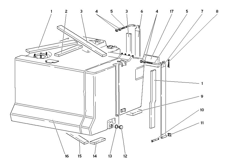 FUEL TANKS - FOR CARS WITHOUT FAST FUEL INSERTION