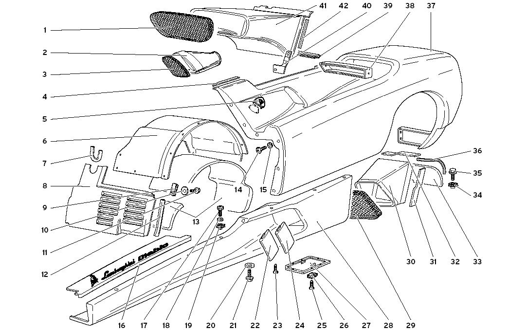 COQUE ELEMENTS-LEFT FLANK
