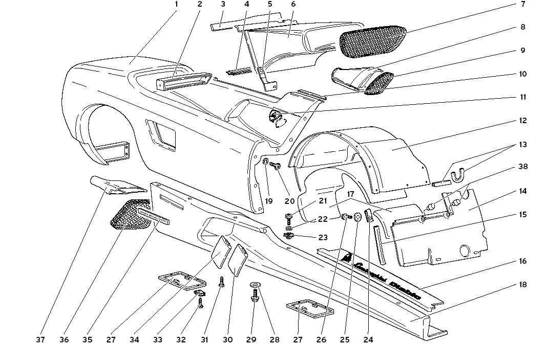 COQUE ELEMENTS-RIGHT FLANK