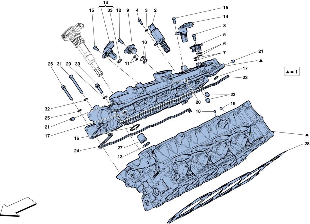 RIGHT CYLINDER HEAD