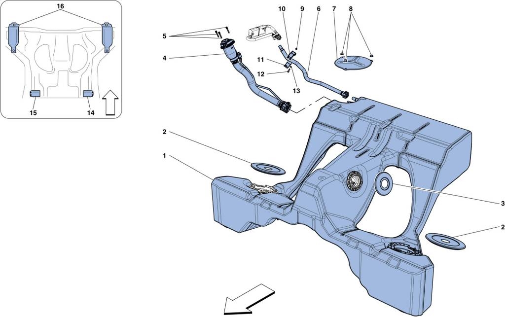 FUEL TANK AND FILLER NECK