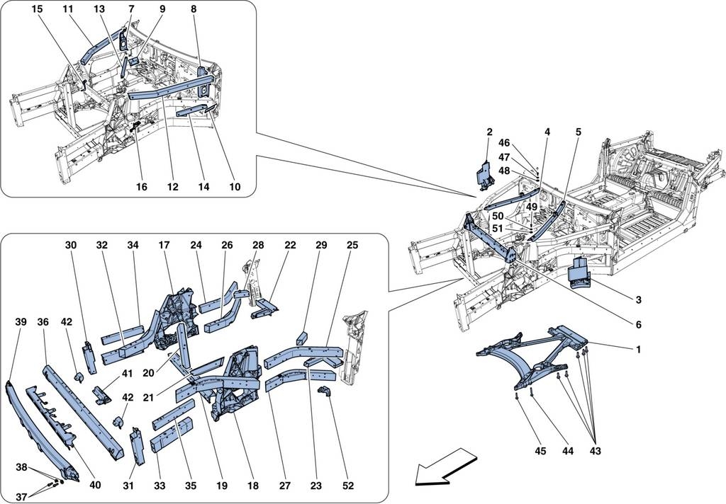 CHASSIS - STRUCTURES FRONT