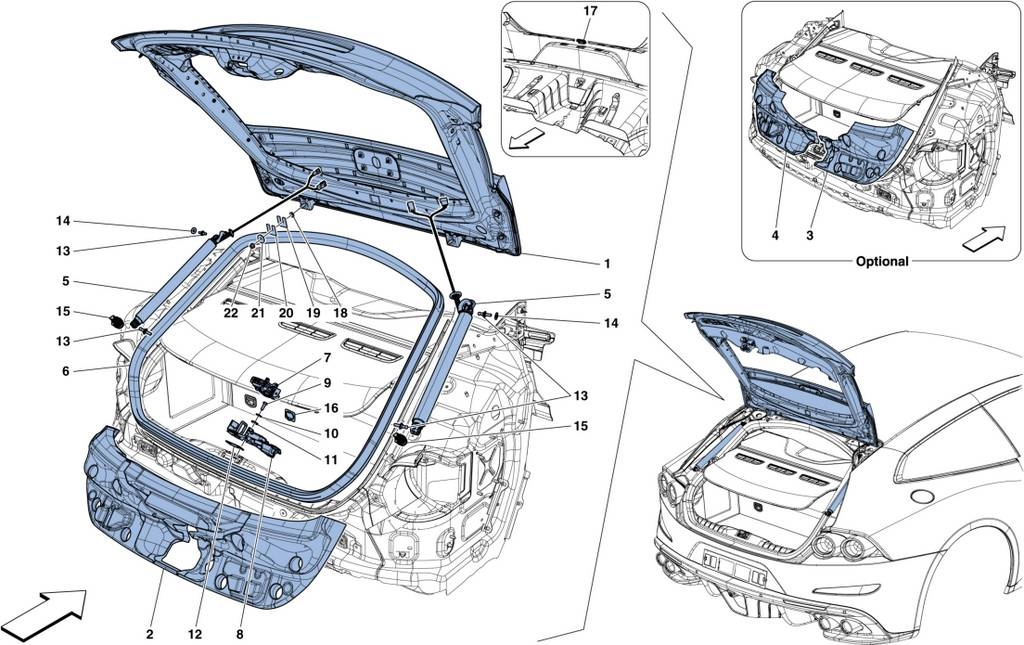 REAR LID AND OPENING MECHANISMS