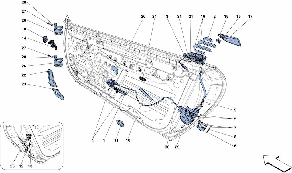 DOORS - OPENING MECHANISMS AND HINGES