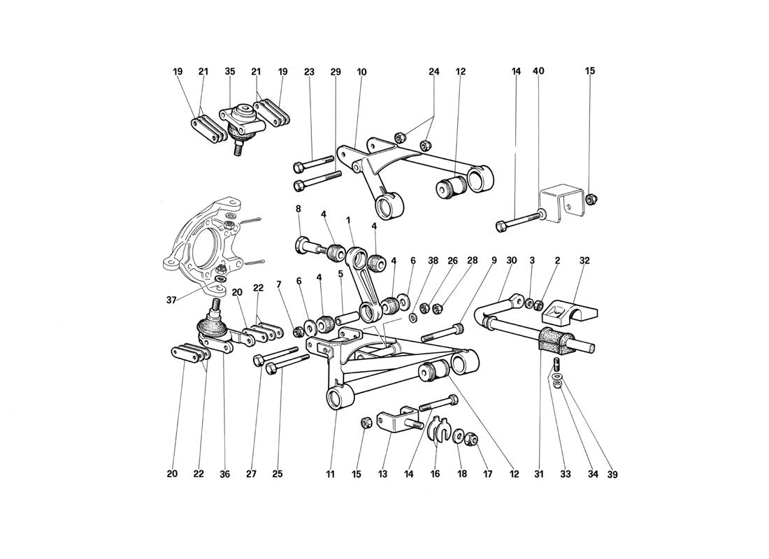 FRONT SUSPENSION - WISHBONES