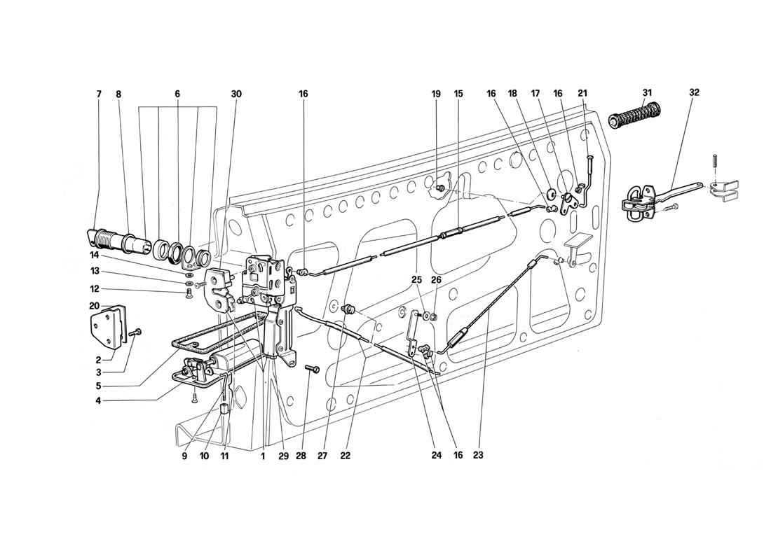 DOOR - LOCKING DEVICE
