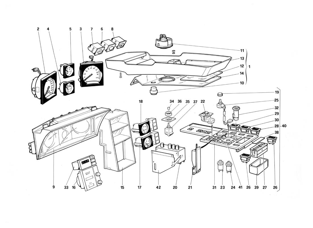 INSTRUMENTS AND PASSENGER COMPARTMENT ACCESSORIES (NOT FOR U.S. VERSION)