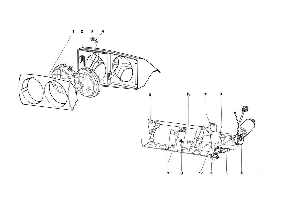 FRONT HEADLIGHT LIFTING DEVICE