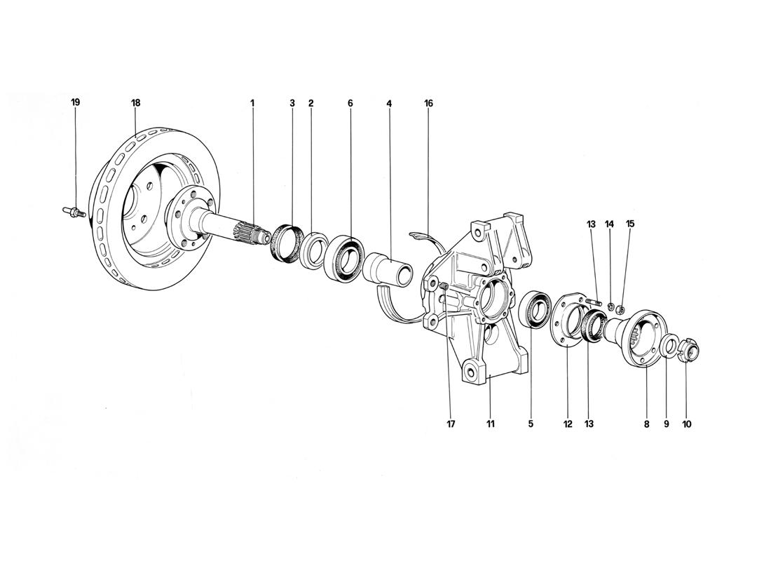 REAR SUSPENSION - BRAKE DISC (STARTING FROM CAR NO.75997)