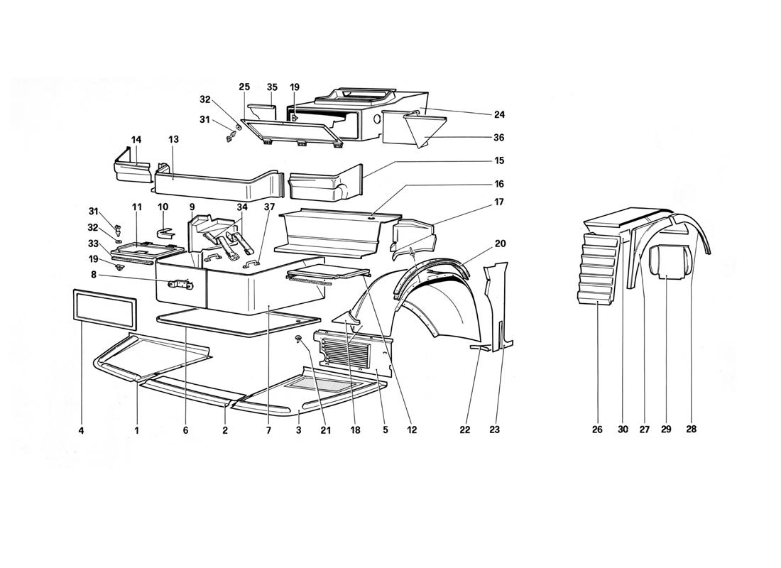 BODY - INTERNAL COMPONENTS