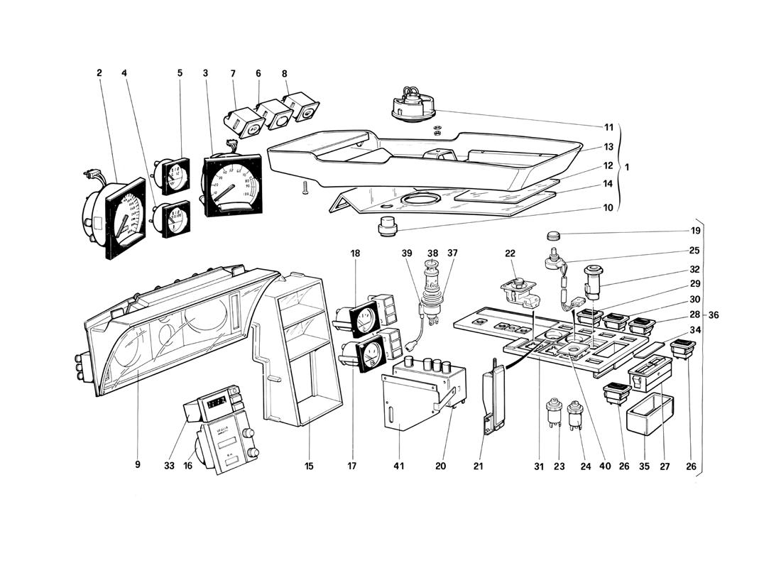 INSTRUMENTS AND PASSENGER COMPARTMENT ACCESSORIES (NOT FOR US VERSION)