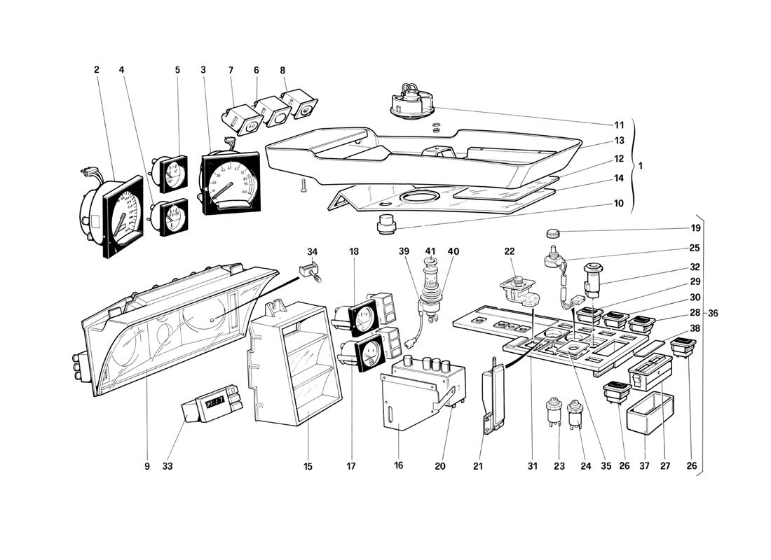 INSTRUMENTS AND PASSENGER COMPARTMENT ACCESSORIES (FOR US VERSION)