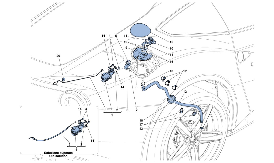 FUEL FILLER FLAP AND CONTROLS