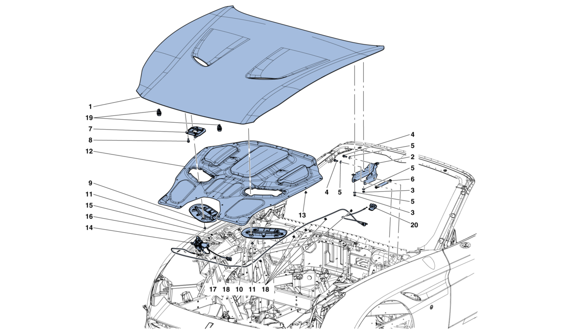 FRONT LID AND OPENING MECHANISM