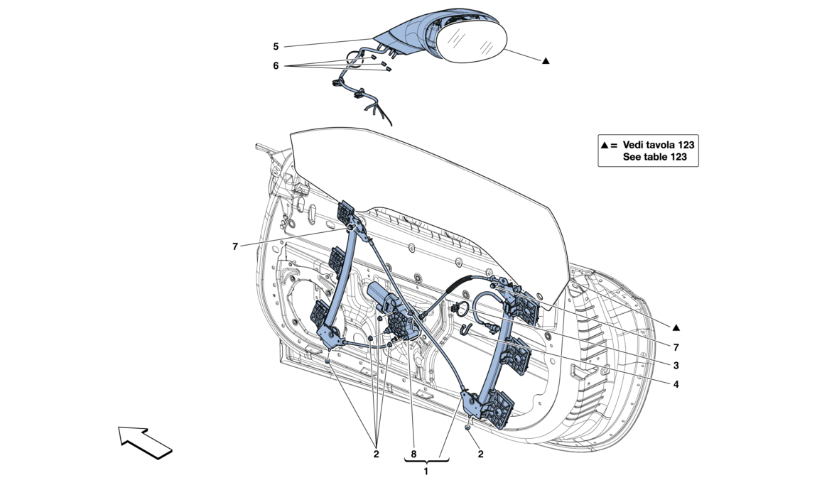 DOORS - POWER WINDOW AND REAR VIEW MIRROR