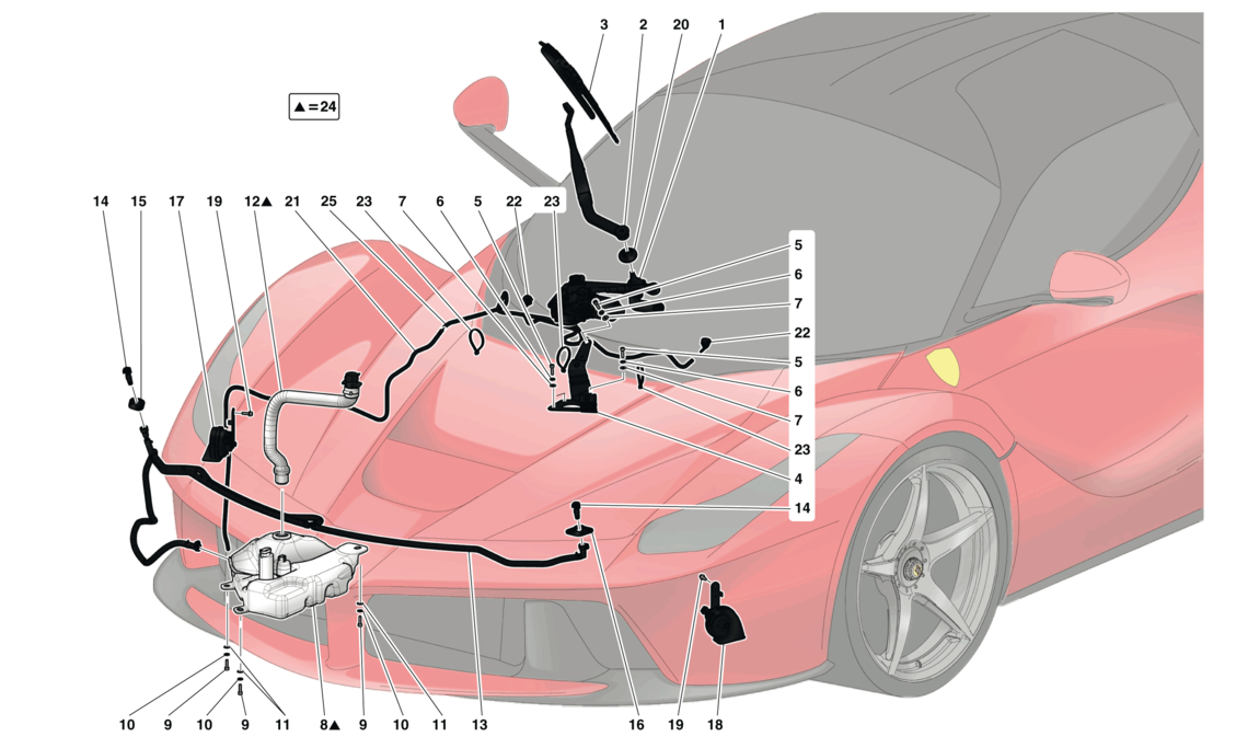 WINDSCREEN WIPER, WINDSCREEN WASHER AND HORNS