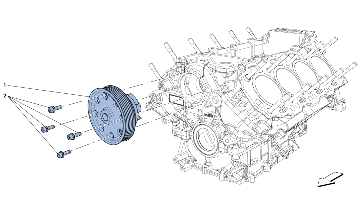 COOLING: WATER PUMP, HEADER TANK AND PIPES