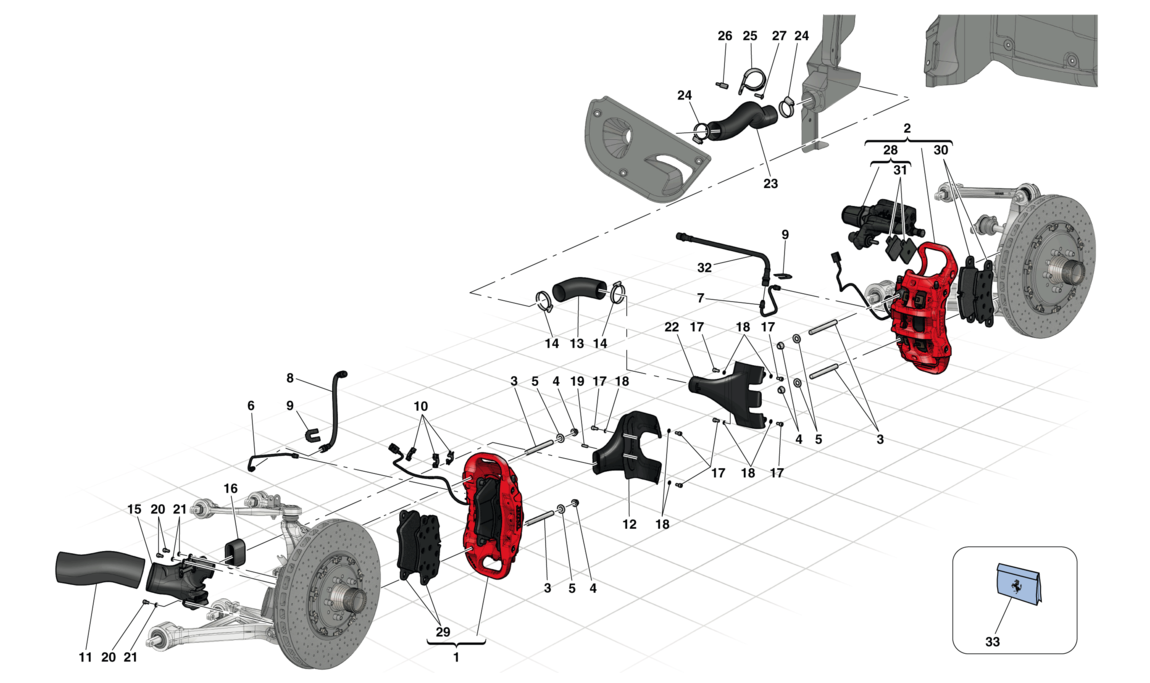 FRONT AND REAR BRAKE CALIPERS