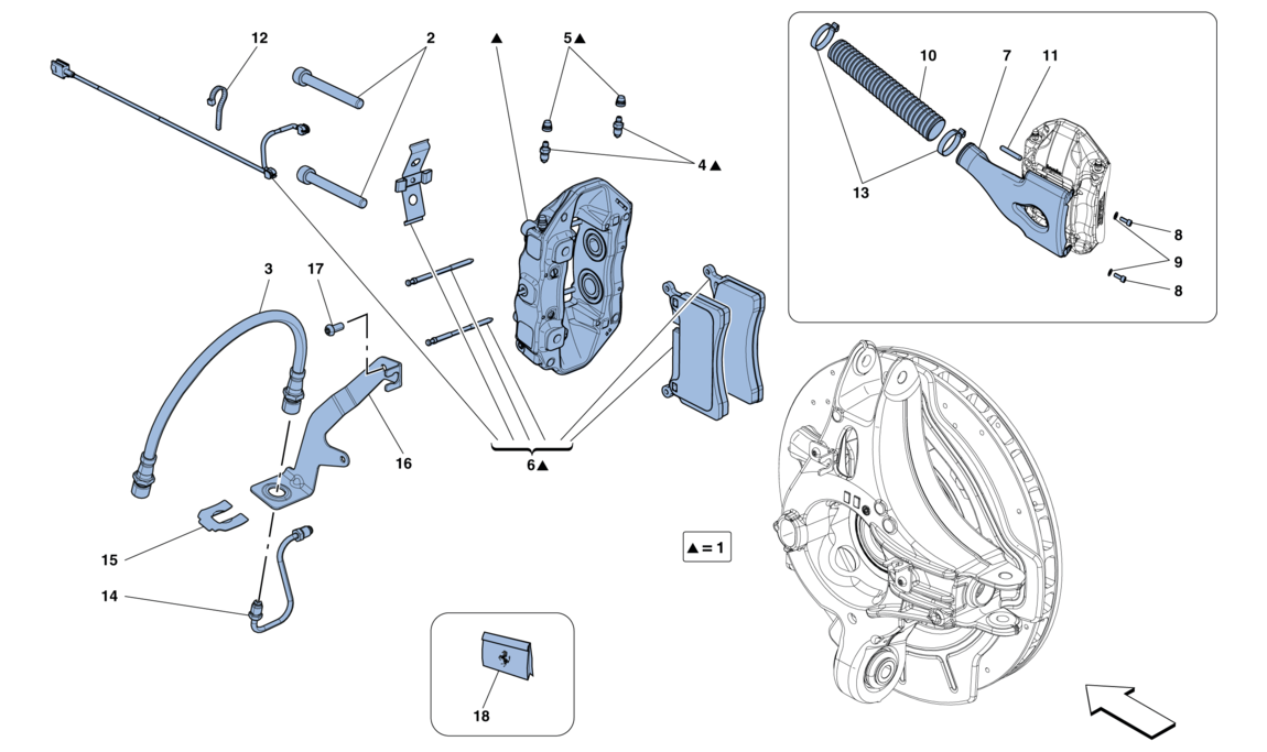 REAR BRAKE CALIPERS