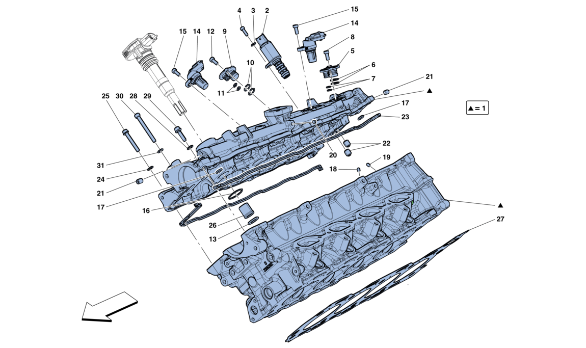 RIGHT HAND CYLINDER HEAD