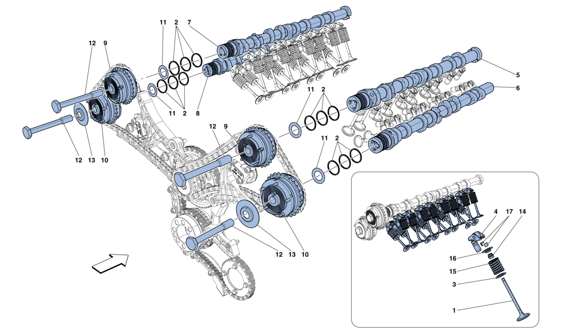 TIMING SYSTEM - CAMSHAFTS AND VALVES