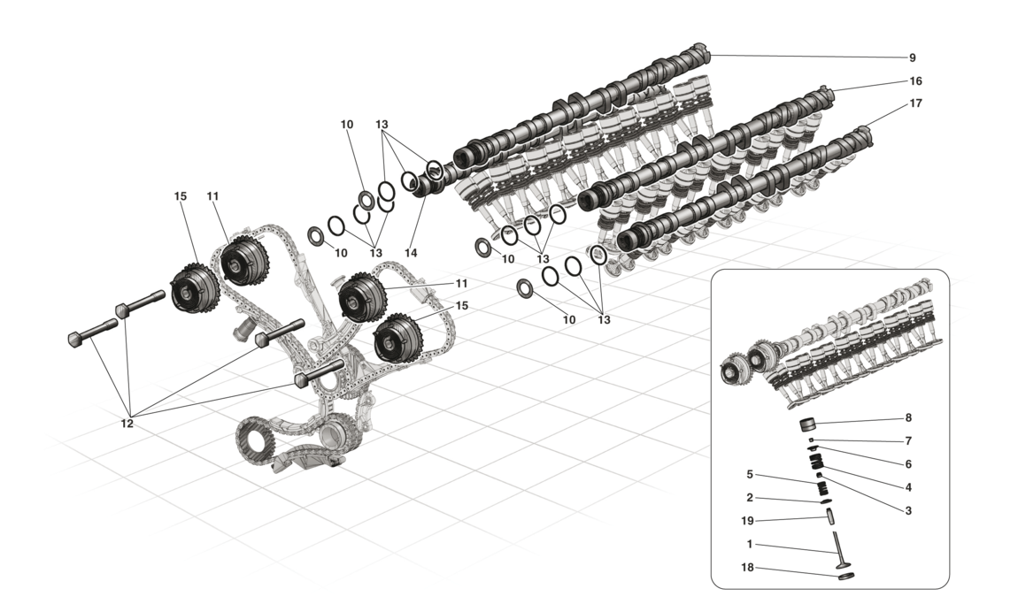 TIMING SYSTEM - TAPPETS AND SHAFTS