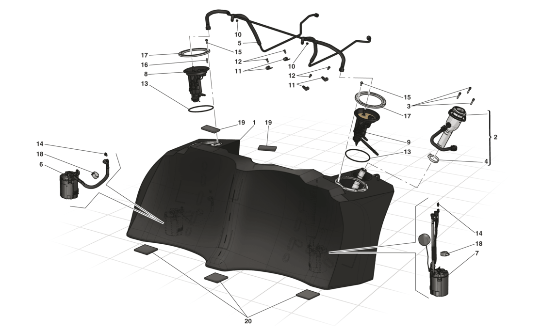FUEL TANK - FILLER NECK AND PUMPS