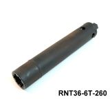 Ring nut tool - 36mm - 6 TOOTH - 260mm DEEP